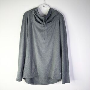 MARIKA TEK DRY-WIK Top Women L Gray Performance Wear Turtleneck Tunic NWOT